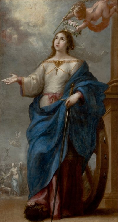 Saint Catherine of Alexandria by Bartolomé Esteban Murillo